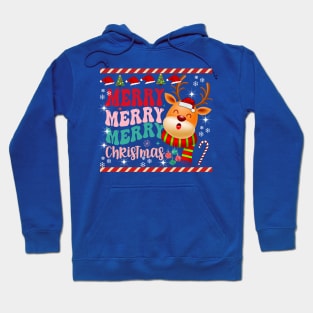 Merry Merry Christmas Design Hoodie